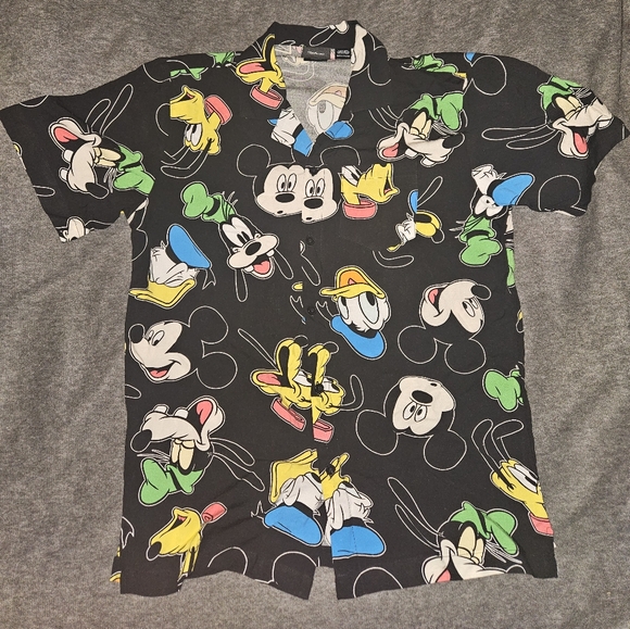 Disney Black and Gray Graphic Tee - Picture 1 of 7